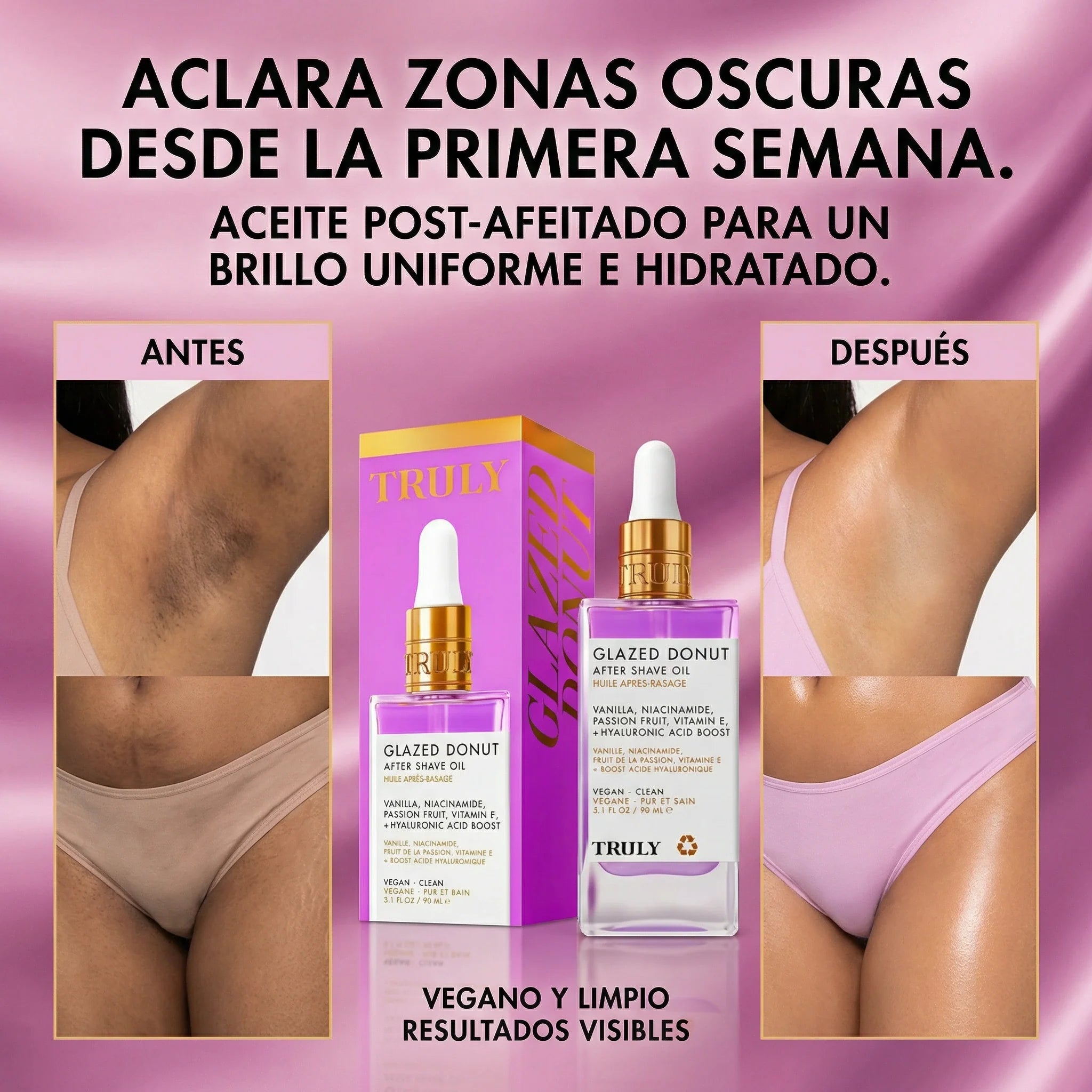 ACEITE TRULY - Aclara, Hidrata y Suaviza tu zona íntima y axilas - ÚLTIMAS UNIDADES EN STOCK
